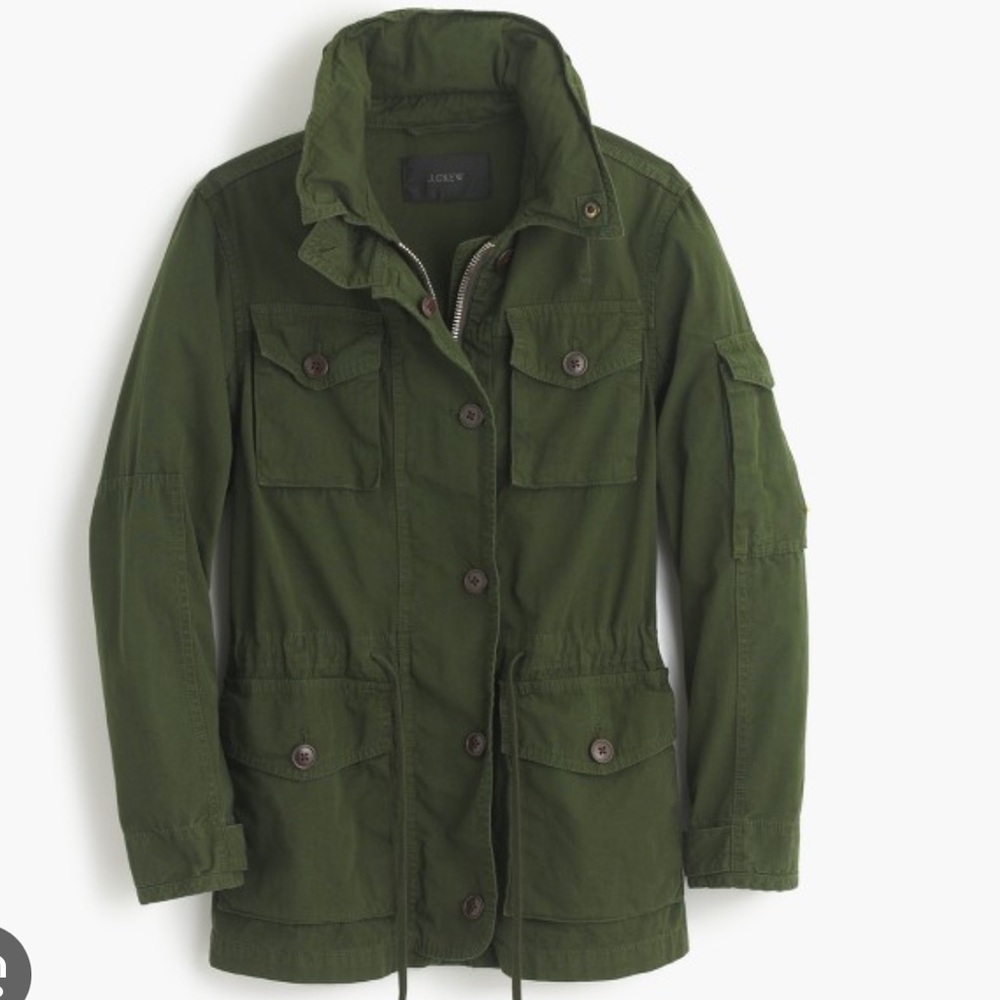 Jcrew Green Cargo Jacket - image 1